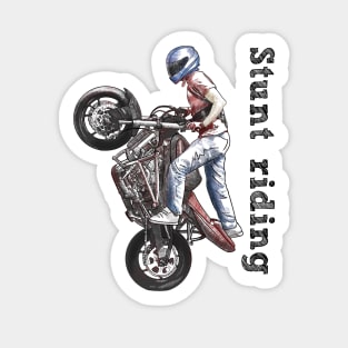 Stunt riding Sticker